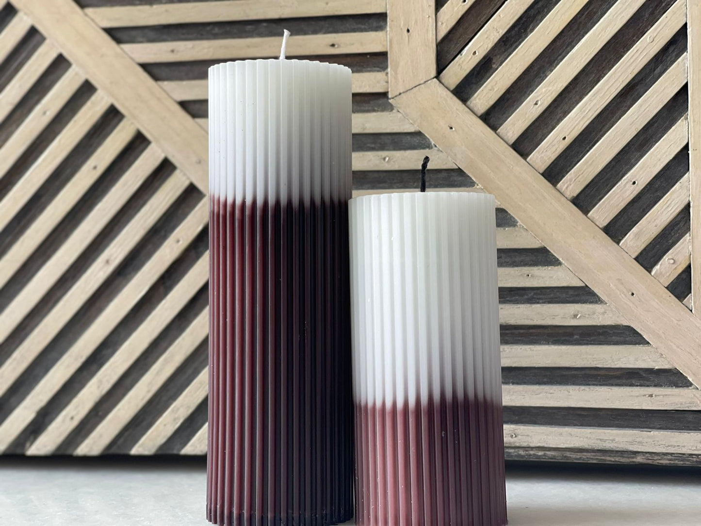 Ombre candle set